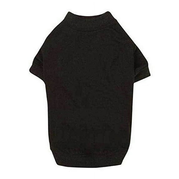 T-SHIRTS for Dogs Brightly Colored Dog Tshirt with Warm Elastic Neck Sleeves (xSmall Black)