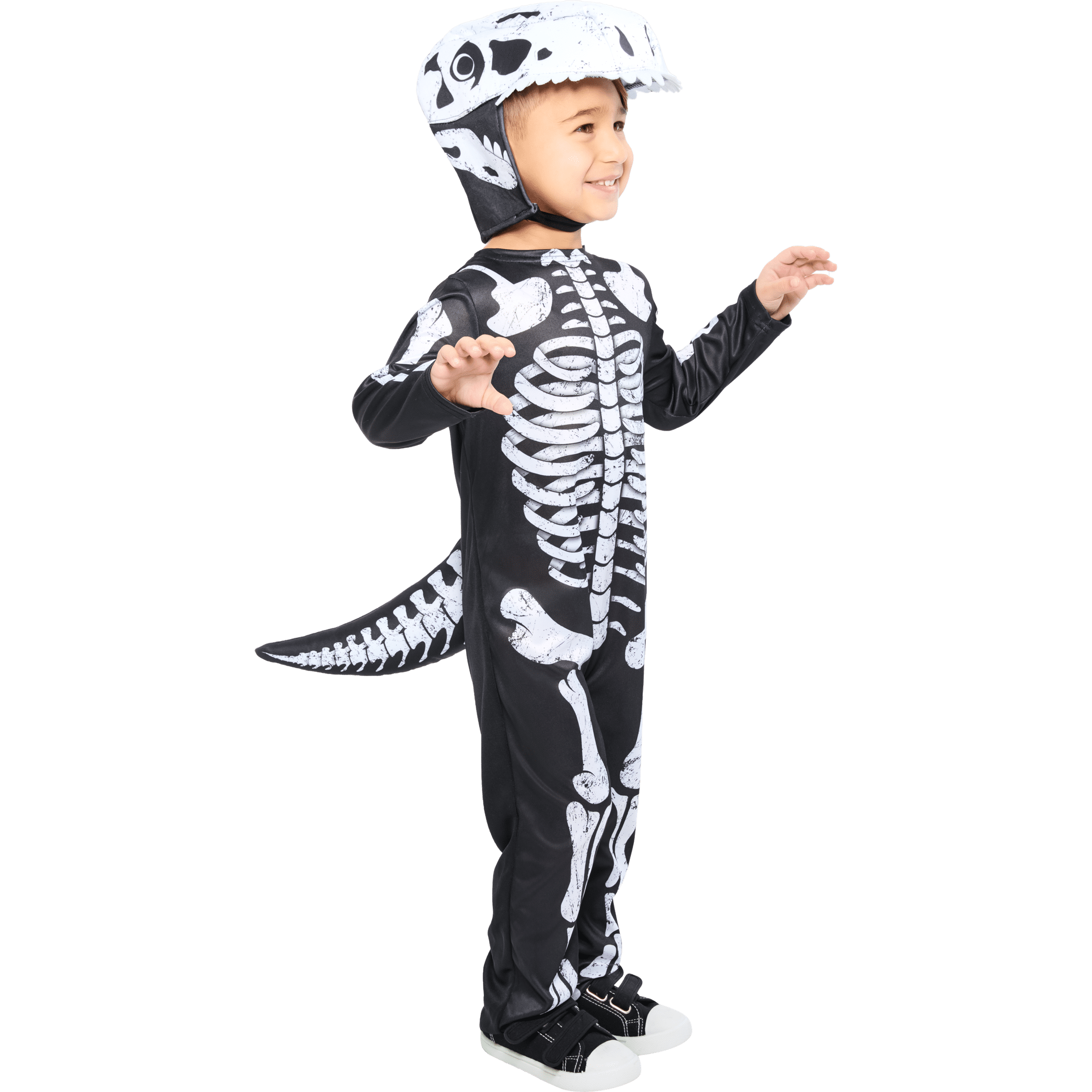 Skeleton Dino Halloween Costume for Toddler, Size 3-4T, by Way to Celebrate