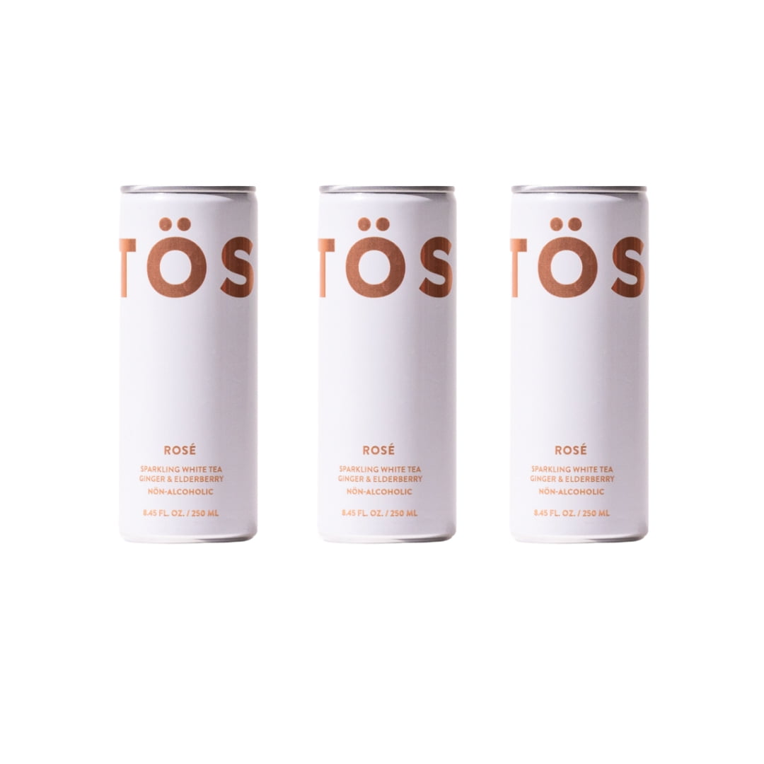 TÖST Rosé Cans Non-Alcoholic Sparkling Beverage, 250 ML - 24 pack