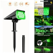 T-SUN Solar Spot Lights Garden Light IP65 Super Bright Landscape Wall Lights(Green)
