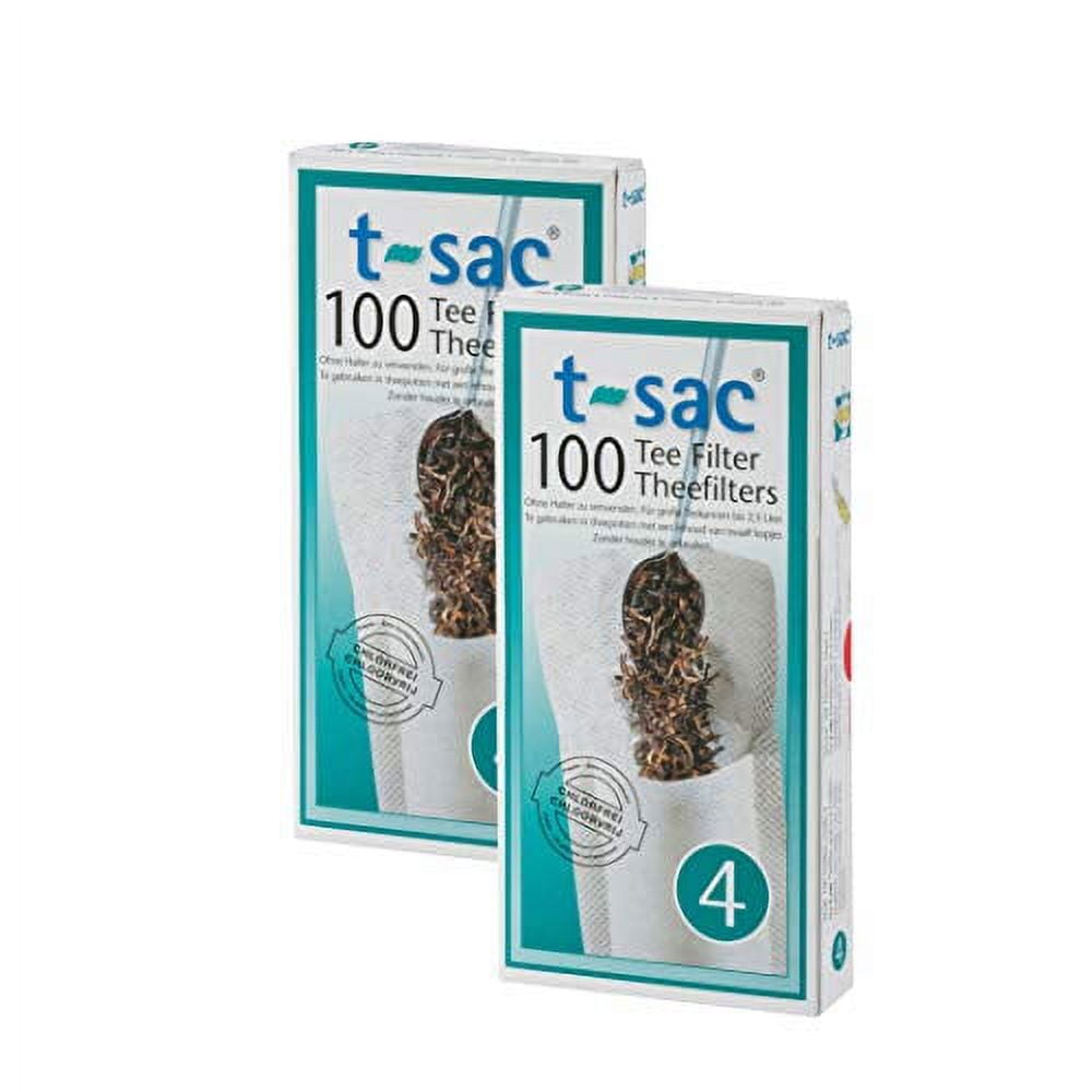 T-Sac Tea Filter Bags, Disposable Tea Infuser, Number 4-Size, 6 to 12 ...