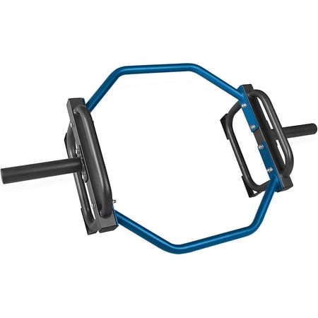 CAP Barbell Olympic Trap Bar, Hex Bar, Shrug Bar, Deadlift Bar, Blue , 50 inches