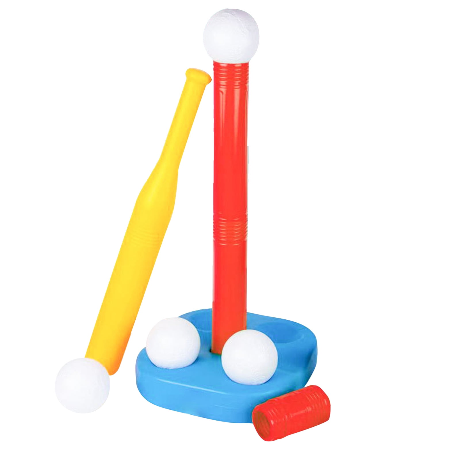 T Set for Kids Baseball Tee Stand with Bat and Soft Baseballs Outdoor Sports Toys for Toddlers Ages 3-5 Early Learning Play