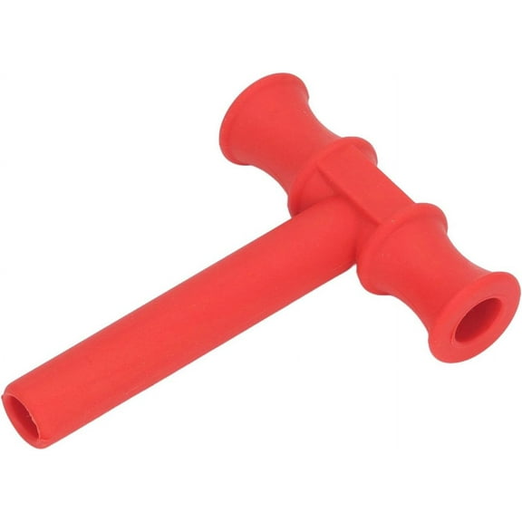 T Shape Chew Tubes Sticks, Sensory Red T Shape Chew Tube for Autistic Chewers for Children