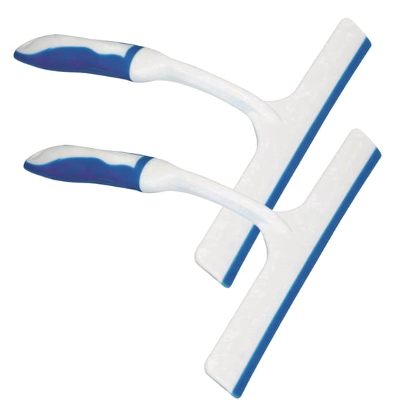 NATPLUS 2-Pack Silicone Squeegee, T-Shape Handheld Streak-Free Squeegee for Car Windshields, Multi-Purpose Cleaning Tool for Home & Auto