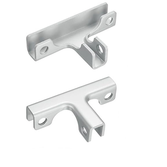 T-Shaped Aluminum Alloy Glass-Clamped Support, Right-Angle Flat Plate & Semi-Circular Glass Holder, 4-8Mm Glass Tile Fixing Clamp, Multipurpose For Shelving Cabinet Tile