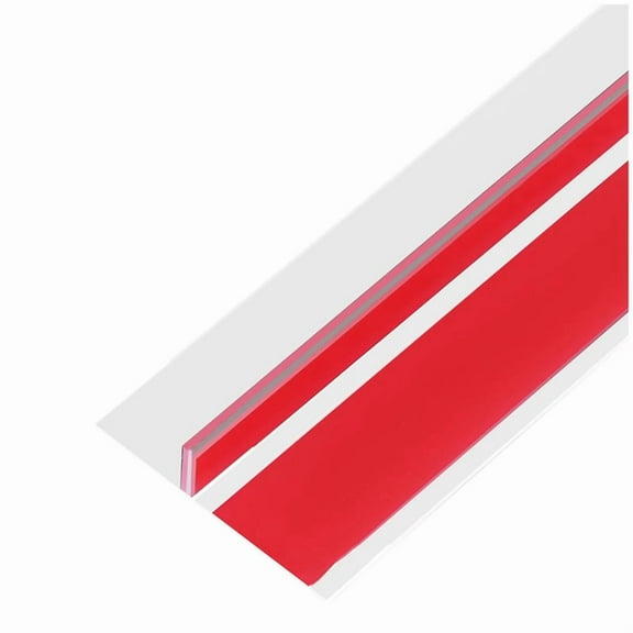 T-Shaped Clear Silicone Seal Strip for Door Window Gaps,Weather Stripping Door Seal Strip,Draft Stopper for Side of Door,2rolls * silicone sealing strips,Red