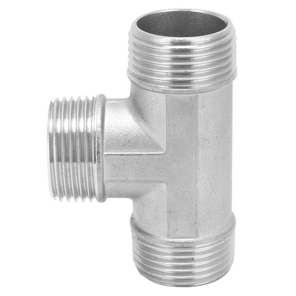 T-Shaped Pipe Fitting for Hardware Adapters Stainless Steel G1 Male Threaded Tee Connector