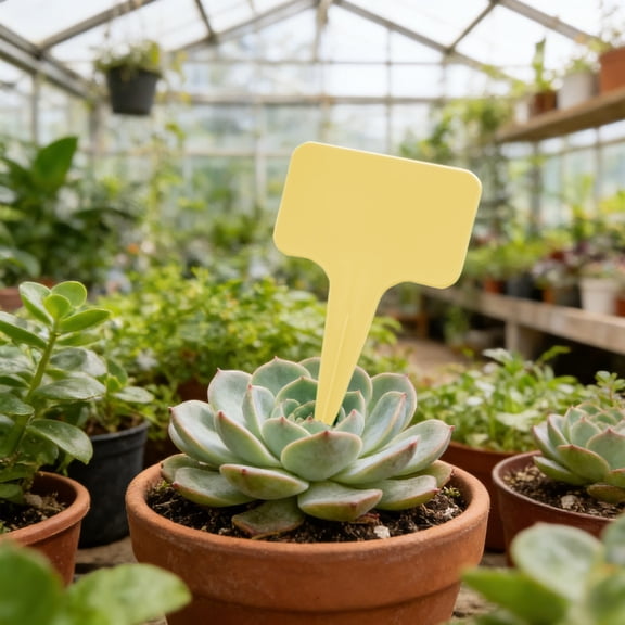 T Shaped Plastic Plant Label Tags Set, Waterproof Garden Markers for Outdoor and Indoor Plant Identification and Growth Tracking, Essential Kit for Organized Gardening and Herb Labeling