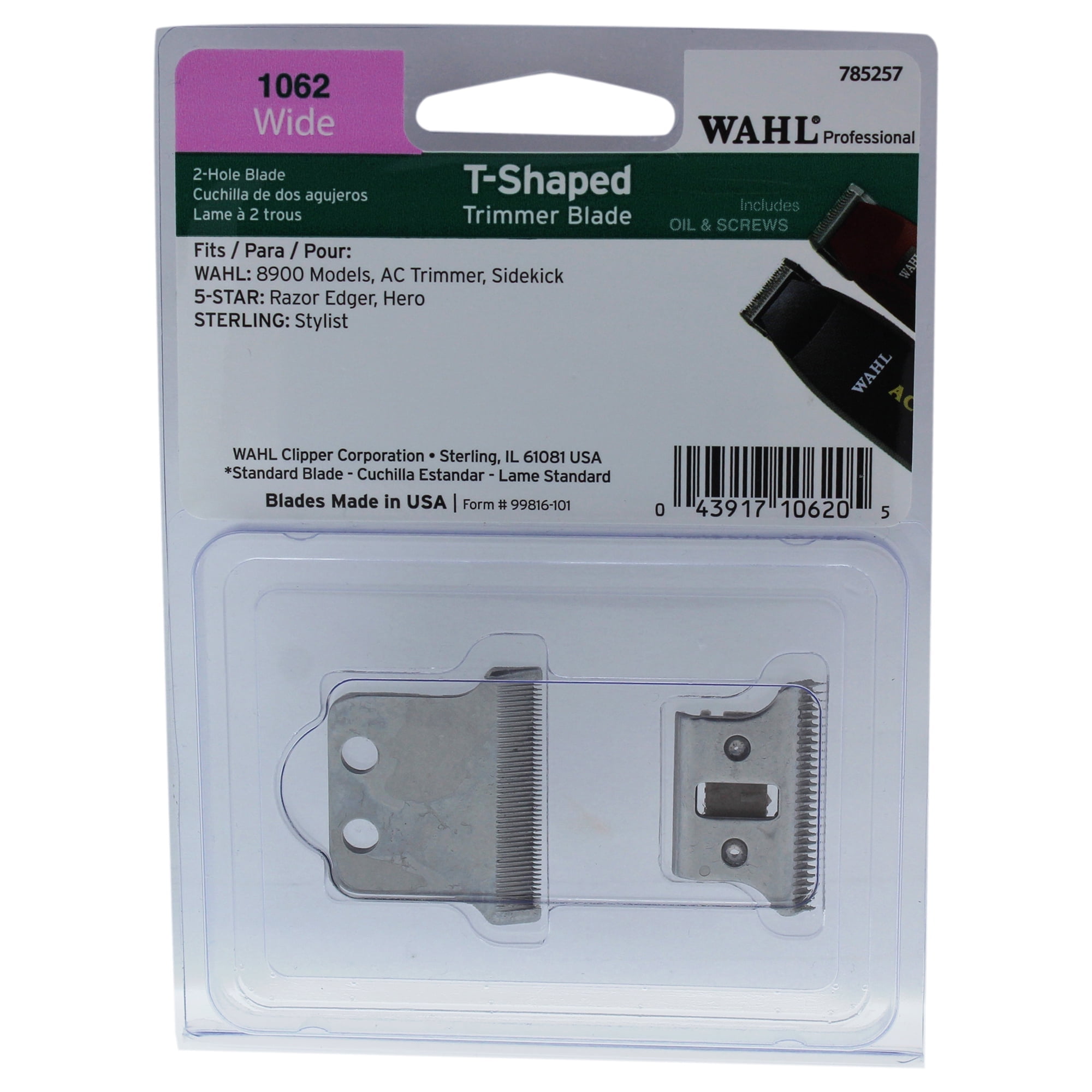 T-Shaped Wide - Model # 1062 by WAHL Professional for Men - 1 Pc Kit Trimmer