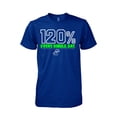 thumbnail image 1 of T-Shirt 120% Every Single Day Dry-fit Royal Blue, 1 of 1