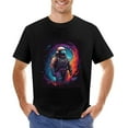 thumbnail image 1 of T-Shirt Astronaut Space Galaxy Graphic Tee Men's Multicolored Cosmic Design, 1 of 5