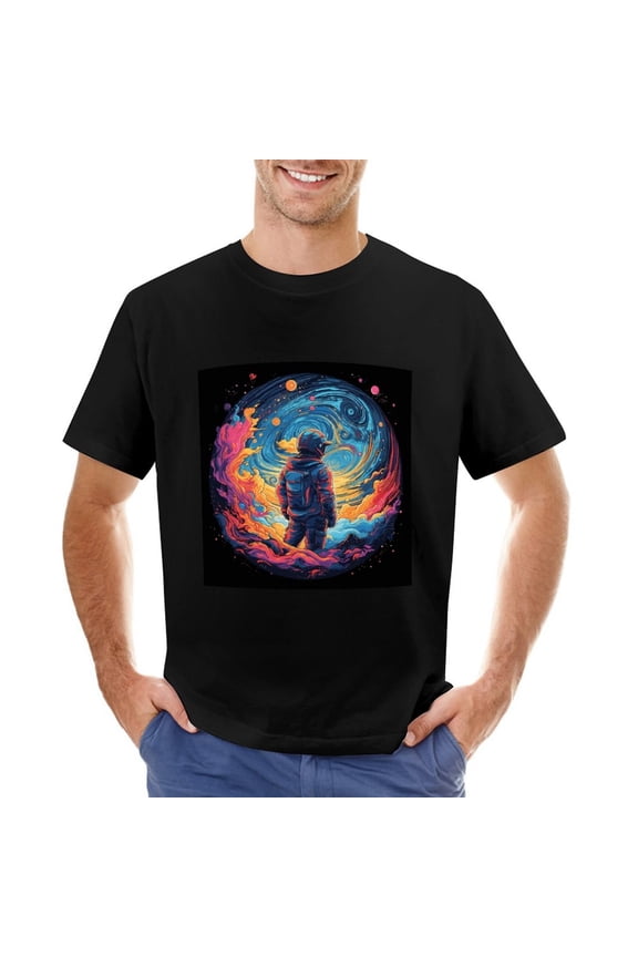 T-Shirt Astronaut Space Galaxy Graphic Tee Unisex Cosmic Adventure Gift