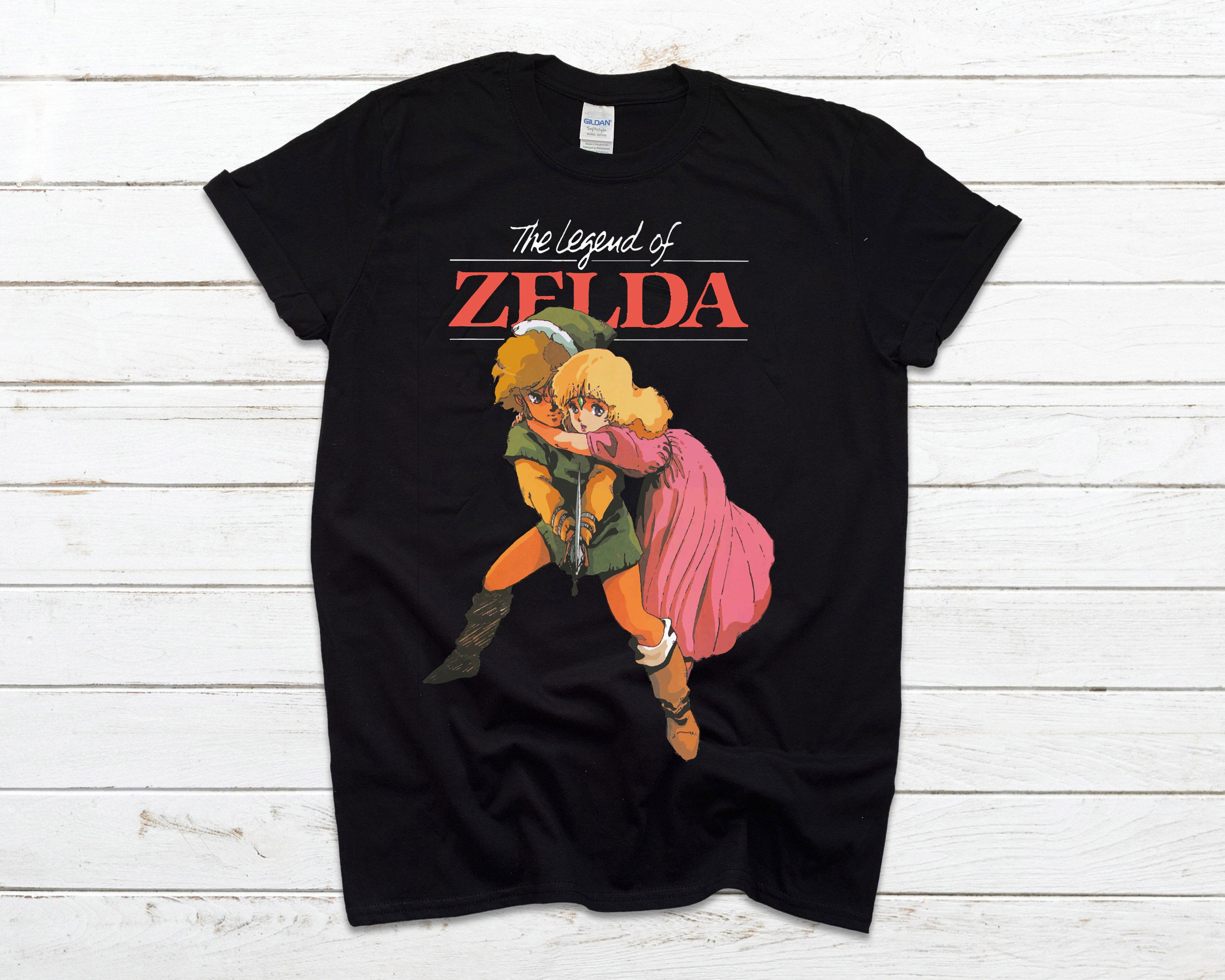 TShirt Black Man Woman Child The Legend of Zelda Vintage