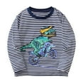 thumbnail image 1 of T Shirt Boys Graphic Boys Fall Long Sleeve Shirts Boys Crew Neck T-Shirts Boys Fall Shirts Boy Winter Clothes 7-8 Years, 1 of 9