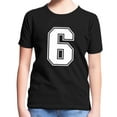 thumbnail image 1 of T Shirt,Boys Graphic Tee With Number Six Print Comfortable Short Sleeve Kids Top for Play School and Daily Activities,Shirt,11-12 Years, 1 of 4