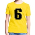 thumbnail image 1 of T Shirt,Boys Graphic Tee With Number Six Print Comfortable Short Sleeve Kids Top for Play School and Daily Activities,Shirt,13-14 Years, 1 of 4