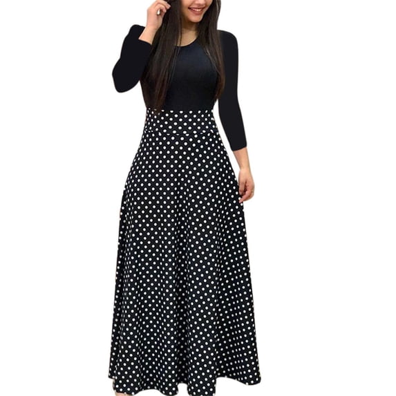T Shirt Casual Dresses for Women Summer Dresses for Women Petite Womens Dresses Fashion Women Long Sleeve Floral Print Long Petite Size Maxi Dresses Women Dress Size plus plus Size Dress Midi