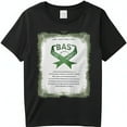 TShirt Design BAS with Green Ribbon and Cross Symbol First Aid Skills
