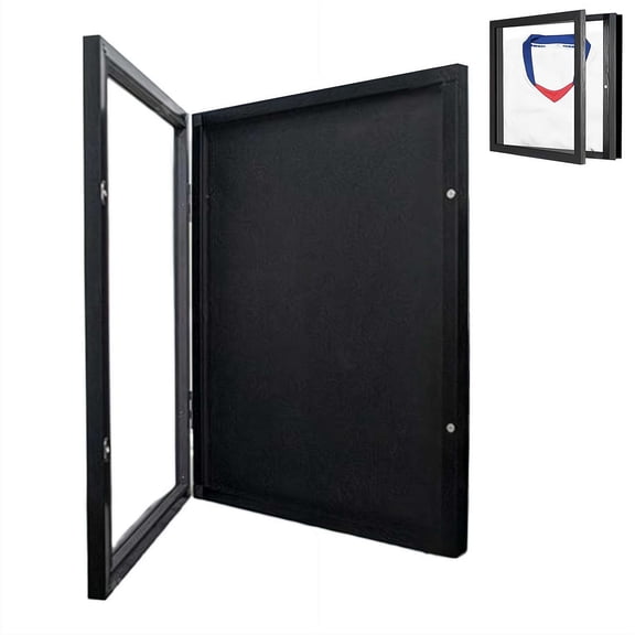 T Shirt Display Frame, 11" x 14" Wooden Frame Display Case with Protection Acrylic for Sport Shirts, Jerseys, Memorabilia