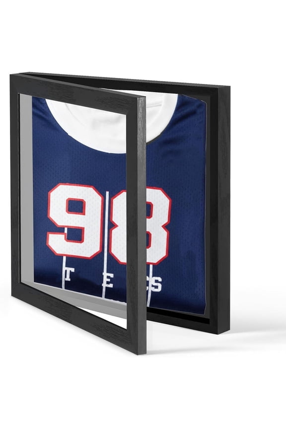 T Shirt Display Frame, Jersey Display Case Shadow Box 13x13inch Memorial Display for Football Basketball Hockey T-Shirt
