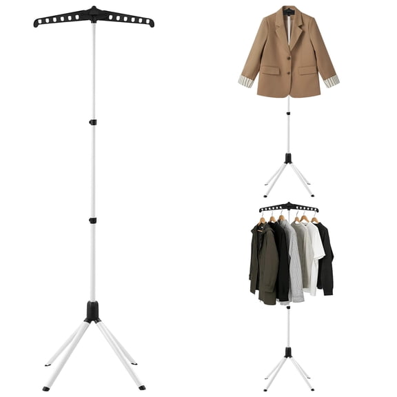 T Shirt Display Stand Adjustable Graduation Gown Display Stand Metal Hanger Rack for Clothing Dress Garment Retail Black