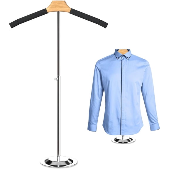 T Shirt Display Stand for Vendors,31" Height Adjustable Shoulder Stand Shirt Rack,Tshirt Display Stand for Shops Mannequin Stand for Clothes Holder Hanger Rack for Clothing Dress Garment Coat Retail