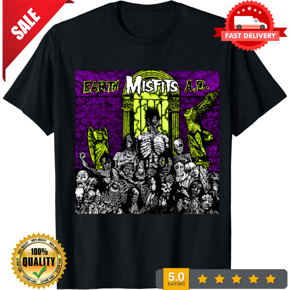 T Shirt Earth A.D. Punk Glenn Danzig Samhain Doyle TSOL, LIMITED EDITION-TH64267