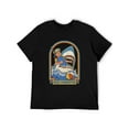 thumbnail image 1 of T-Shirt Featuring Funny Shark & Diver “Stay Positive” Design, 1 of 11