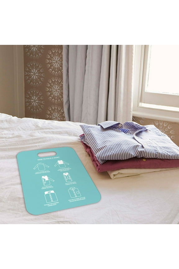 T-Shirt Folding Board Automatic Clothes Folder Tool for Wardrobe & Drawer Organization Portable Laundry Aid for Home & Travel 1-Pack