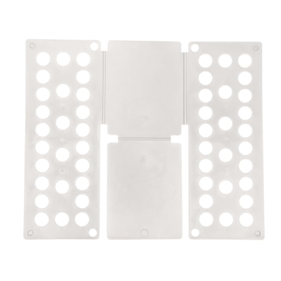 T-Shirt Folding Board, Quick Laundry Organization Tool Durable Plastic Material Space Saving Clothes Folder Efficient Garment Folding Helper Home Closet Essentials White