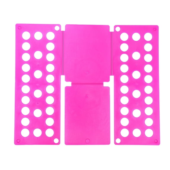 T-Shirt Folding Board, Quick Laundry Organization Tool Durable Plastic Material Space Saving Clothes Folder Efficient Garment Folding Helper Home Closet Essentials Hot Pink