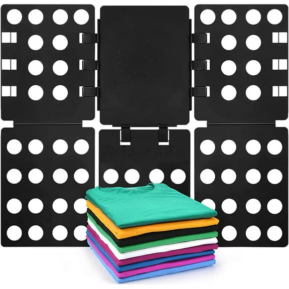 T Shirt Folding Board Shirt Folder T Shirt Folding Board Shirt Folder Laundry Organizer Easy and Fast for Kid and Adult to Fold Clothes Black