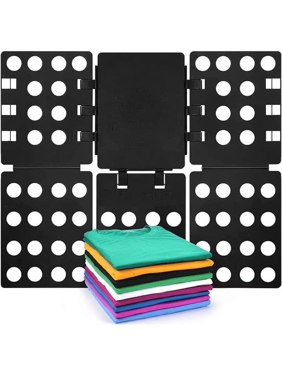 T Shirt Folding Board Shirt Folder T Shirt Folding Board Shirt Folder Laundry Organizer Easy and Fast for Kid and Adult to Fold Clothes Black