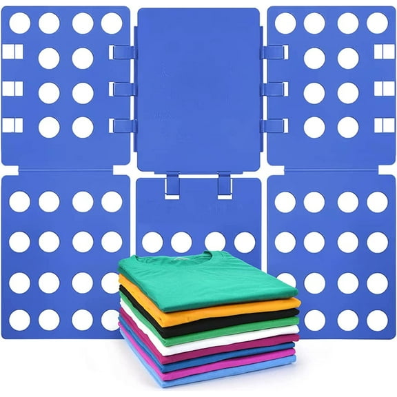 T Shirt Folding Board Shirt Folder T Shirt Folding Board Shirt Folder Laundry Organizer Easy and Fast for Kid and Adult to Fold Clothes Blue