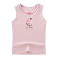 thumbnail image 1 of T Shirt For Girls Cotton Halter Small Vest Summer Thin Floral Undershirt Cute Printing Toddler Boy Shirts,Size 4 Years-5 Years, 1 of 3