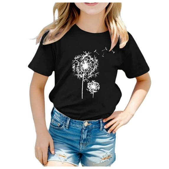 T Shirt For Girls Unisex Print Tee Blue Cat Funny Toddler Boys Tees,Size 1 Years-2 Years