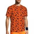 thumbnail image 1 of T Shirt For Men Abstract Bats Men Spots Print Basic Running Quick Dry Summer Harajuku Tees Design Ov, 1 of 7