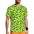 thumbnail image 1 of T Shirt For Men Abstract Bats Men Spots Print Basic Running Quick Dry Summer Harajuku Tees Design Ov, 1 of 7
