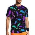 thumbnail image 1 of T Shirt For Men Abstract Bats Men Spots Print Basic Running Quick Dry Summer Harajuku Tees Design Ov, 1 of 7