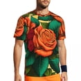 thumbnail image 1 of T Shirt For Men Abstract Floral Sports T-Shirt Luminous Print Harajuku T-Shirts Couple Fun Tee Shirt, 1 of 7