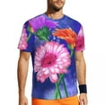 thumbnail image 1 of T Shirt For Men Abstract Floral Sports T-Shirt Luminous Print Harajuku T-Shirts Couple Fun Tee Shirt, 1 of 7