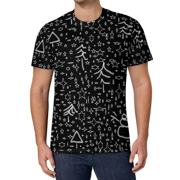 T Shirt For Men Abstract Starry Night T-Shirt Van Gogh Fashion T-Shirts Man Tshirt Beach Short Sleev