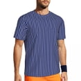 thumbnail image 1 of T Shirt For Men Abstract Striped T-Shirt Male Blue And Green Street Style Sports Comfortable Beach H, 1 of 7