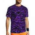 thumbnail image 1 of T Shirt For Men Animal Stripes Mens Modern Glitter Print Vintage Gym T-Shirts Breathable Summer Tren, 1 of 6