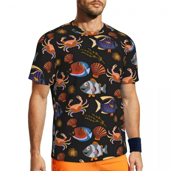 T Shirt For Men Animal Stripes Mens Modern Glitter Print Vintage Gym T-Shirts Breathable Summer Tren