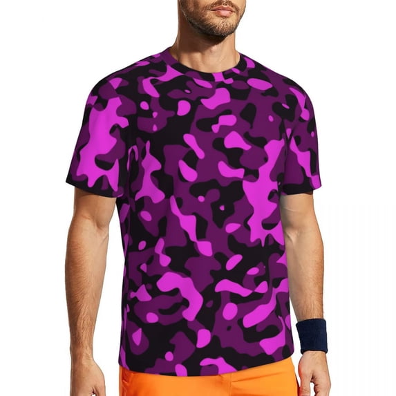 T Shirt For Men Army Camouflage Green Camo Print Popular Sportswear Short Sleeve Fast Dry Tshirt Sum