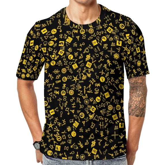 T Shirt For Men Astrology Starry-Eyed Surprise Retro Short-Sleeved Design Tshirt Cheap Summer Awesom