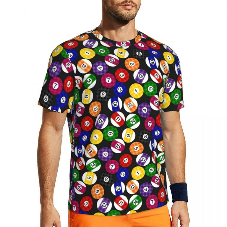 T Shirt For Men Ball Print Sportswear T-Shirt Summer Soccers