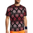 thumbnail image 1 of T Shirt For Men Baroque Print Art Retro Floral Popular Sports T-Shirts Short-Sleeve Breathable Tshir, 1 of 7